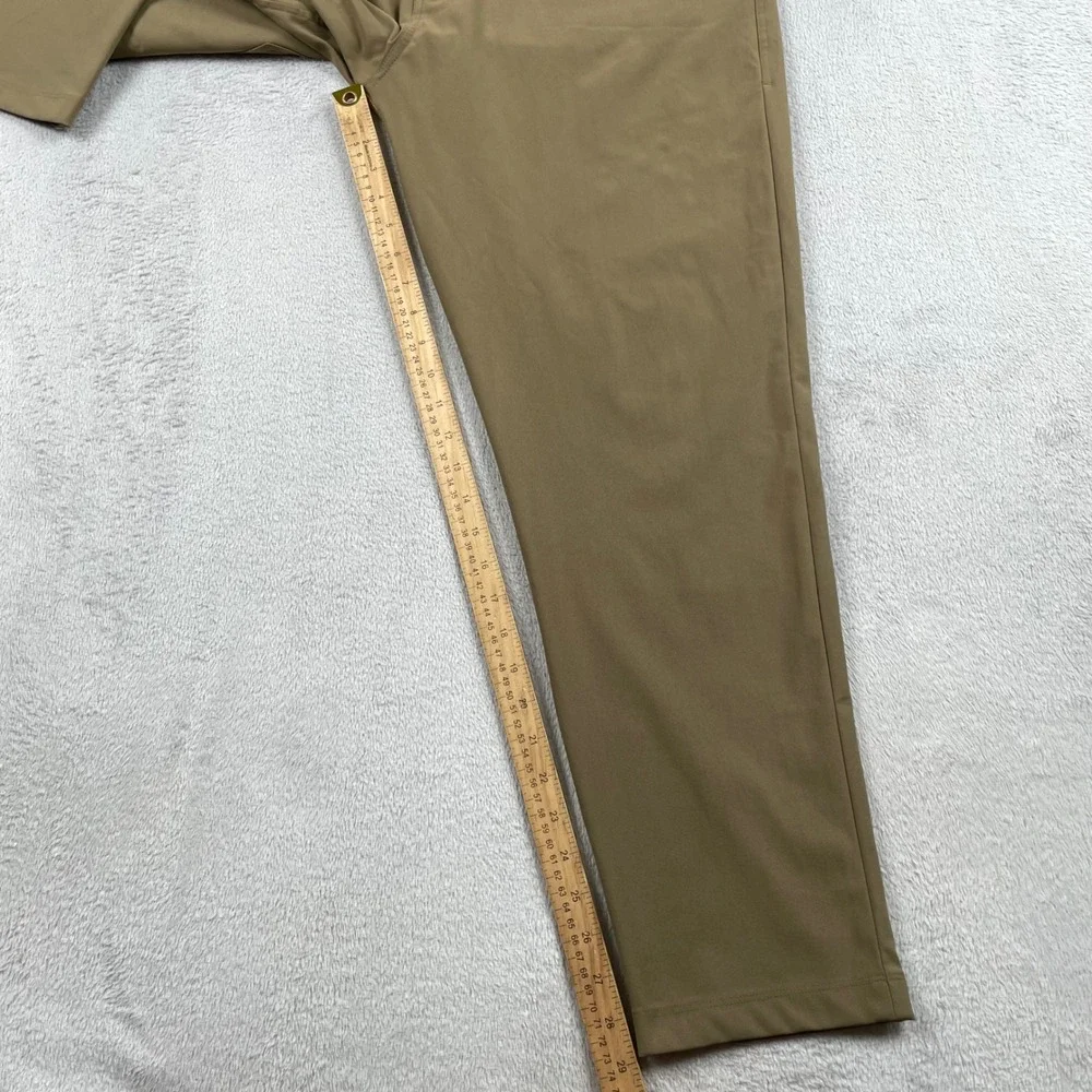 Lululemon ABC Pant Men 36x29 Beige Tan Slim Fit Warpstreme Chino Office Golf